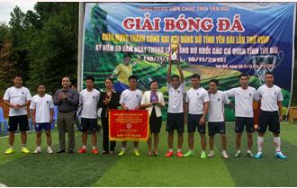 Giải bóng đá nam Công đoàn Viên chức tỉnh Yên Bái năm 2015 thành công tốt đẹp